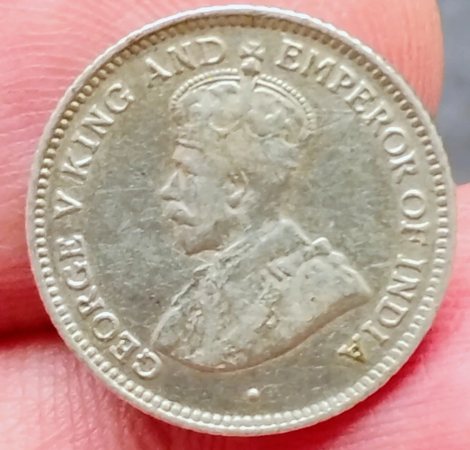 1918 British Guiana Silver Four Pence coin .Nice collectable example.Free post - Image 2 of 4
