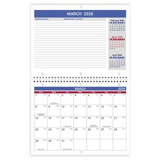 2026 Calendar - 2026 Wall Calendar, Jan. 2026 - Dec. 2026, 8.5" x x 11"