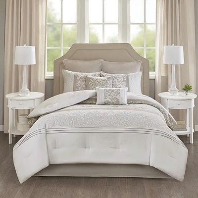 510 Design Neutral Ramsey Embroidered 8-Pc. Comforter Set, King