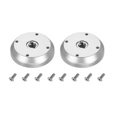 3/8" Thread Tripod Adapter Holder 2Pcs with Adapter Screw for DSLR Silver