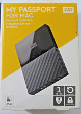 Western Digital My Passport for Mac 1TB Portable External HDD USB 3.0