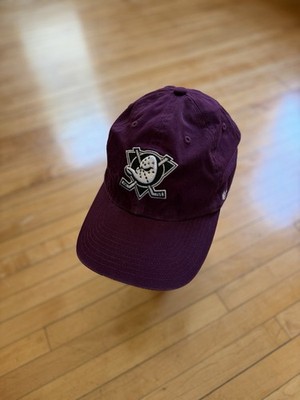 '47 Brand Anaheim Mighty Ducks Clean Up Hat Deep Plum Adjustable Strapback NHL