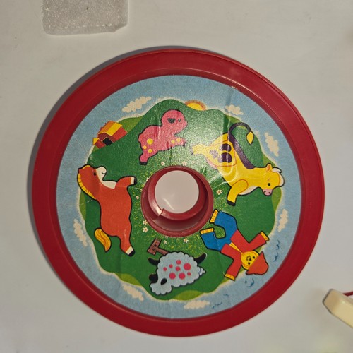 Vintage Fisher Price Spieluhr Mobile Farm Figuren 1973 komplett funktioniert Box - Bild 3 von 15