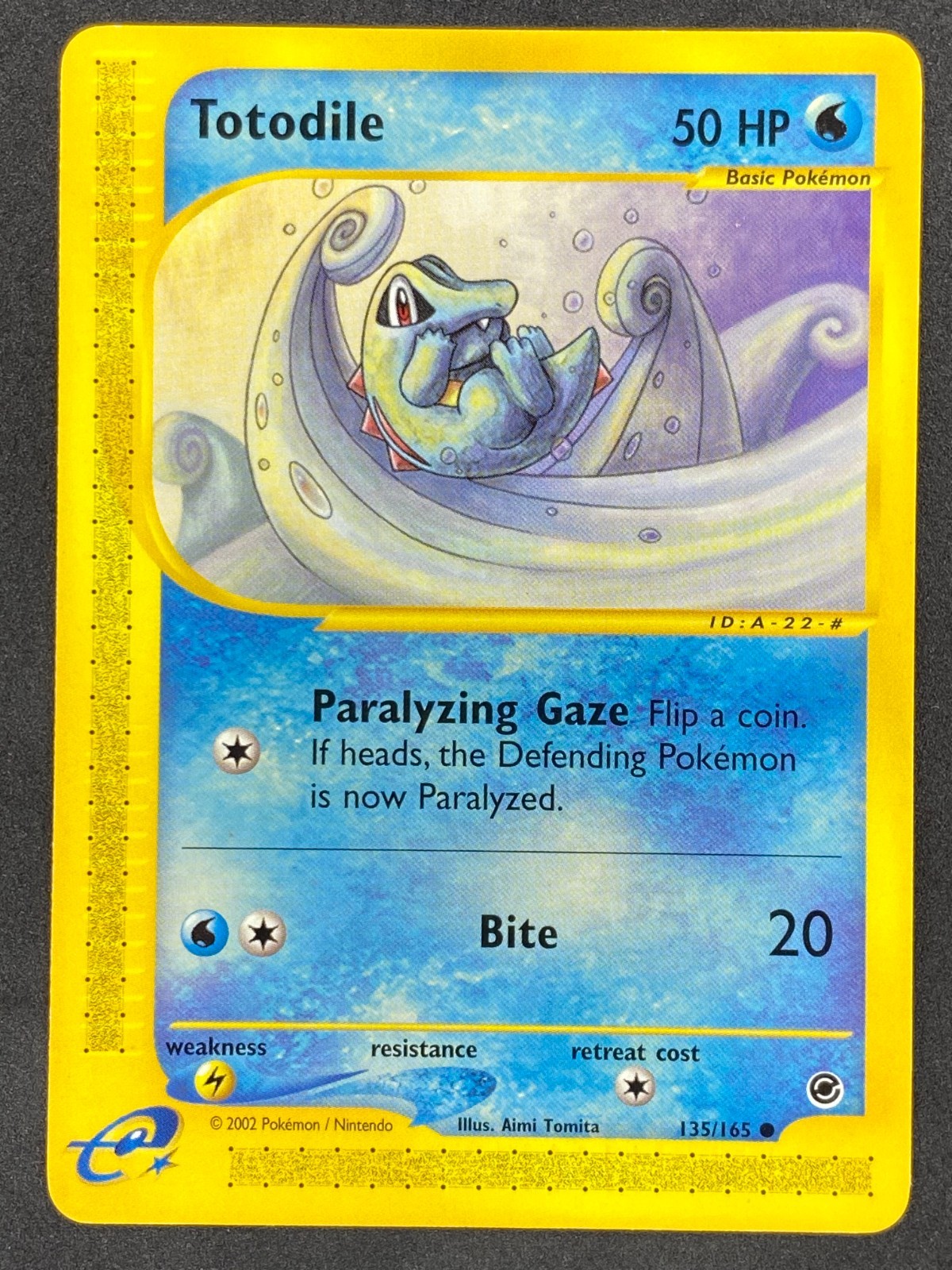 Pokémon Totodile 135/165 EX Expedition NM