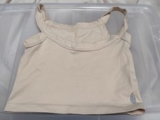 Free People FP Movement All Clear Cropped Tank Top Beige Size M/L