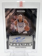 2024-25 Prizm Black Prolific Signatures Auto RC Terrence Shannon Jr Wolves