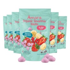 Smoothie Melts Mixed Red Berries - Organic Yogurt - 6 Resealable Bags - Healthy