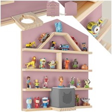 Floating Shelf Tonies Wall House Shaped Narrow Shelving Unit Childrens Toys