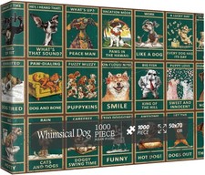 Funny Dog Puzzles for Adults 1000 Pieces, Cute Animal Jigsaw Puzzles, Cool..