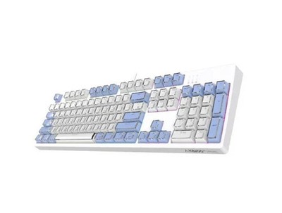 ABKO K8200 PRO Sky Blue Ice Cube Keycap Gaming Mechanische Tastatur (Klick)