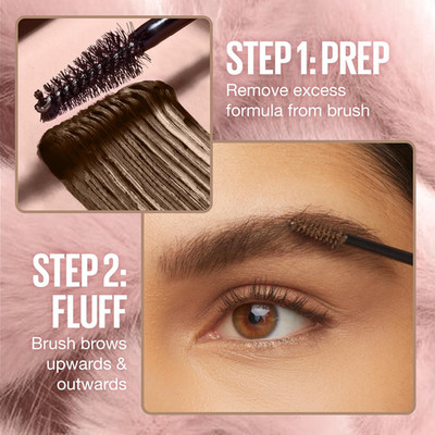 Superfluff Volumizing Brow Mousse, All Day Tinted Brow Gel for Soft Full Brow...