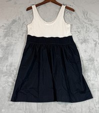 Express Tank Dress Women's Size 10 Black & White Sleeveless Scoop Neck