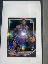 Topps 2023 Bowman Chrome OG Anunoby New York Knicks Basketball Chrome #BCV-63