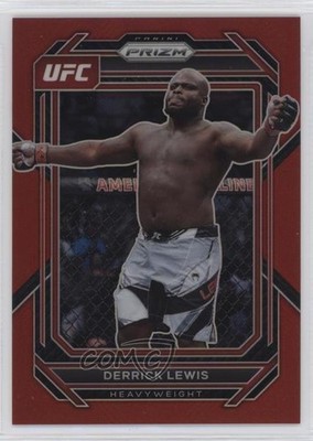 2023 Panini Prizm UFC Red Prizm 31/199 Derrick Lewis #175 n0c