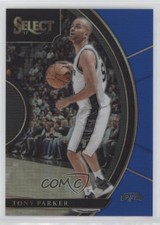 2017-18 Panini Select Concourse Blue Prizm 216/299 Tony Parker #72 HOF