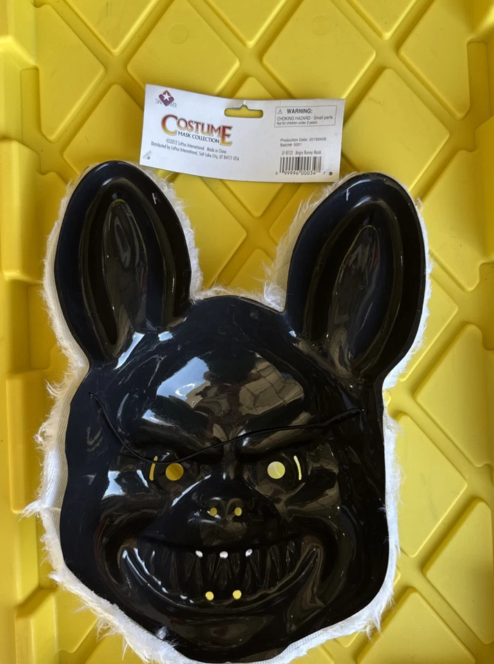 Máscara Angry Bunny Scary 2012 Cosplay Máscara Halloween Adulto Blanco Nuevo con etiqueta Foto 3 de 3