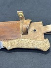 Custom skinning skinner knife 10” w/sheath wood handle new never used — photo 8