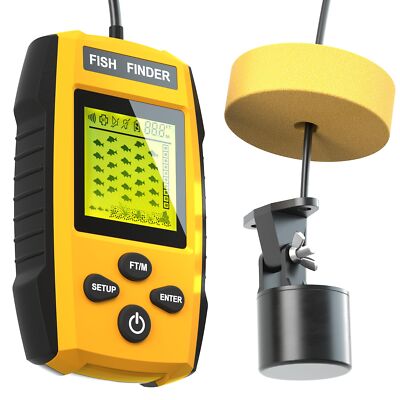 Portable Fish Finder Handheld Depth Finder Ice Kayak