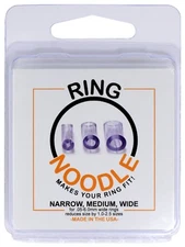 The Original RING NOODLE by PGC Inc - 3 Pack (MIXED SIZES) Ring Guard / Sizer