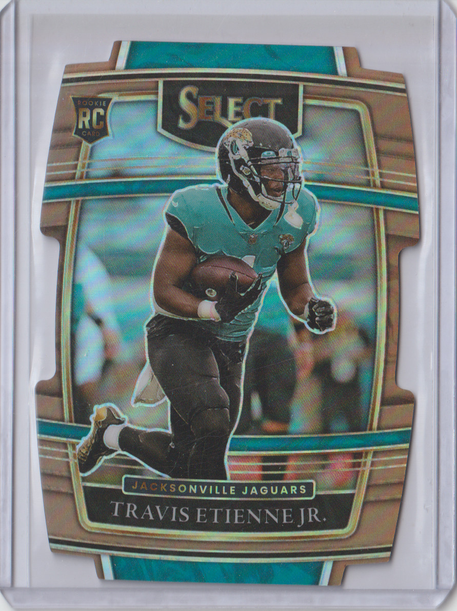 2021 Panini Select - Concourse Travis Etienne #54 Copper Prizm Die-Cut /199 (RC)