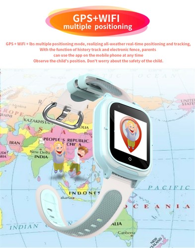 Anti-Lost Kids Smart Watch Camera 4G Phone Watch SOS Call Boys Girls Wristwatch - 第 3/15 張圖片