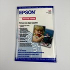 Epson S041134 Photo Paper 4" X 6" 20 Sheets Ink Jet Stylus Digital Snap Color