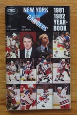 1981 NEW YORK RANGERS Yearbook RON DUGUAY NICK FOTIU CAROL VADNAIS JOHN DAVIDSON