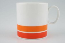 Thomas - White with Red and Orange Bands - Coffee / Espresso Can - 188739G
