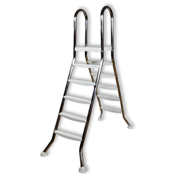 Aufstell Pool Leiter Edelstahl FüR 135 Cm Hohe Becken Poolleiter Schwimmbecken-image