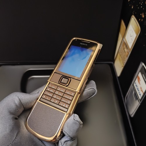 NOWA Nokia 8800 Sapphire Arte Brązowe Złote Wymienne etui Obudowa Pokrowce Etui - Zdjęcie 2 z 16
