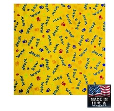 PREMIUM Hav-A-Hank DOG Puppy Woof Bow Wow Paws BANDANNA Bandana COLLAR*USA MADE