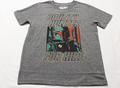 Bentex Group Unisex Kids Star Wars Boba Fett Tee Shirt JL3 Grey Size 7/8