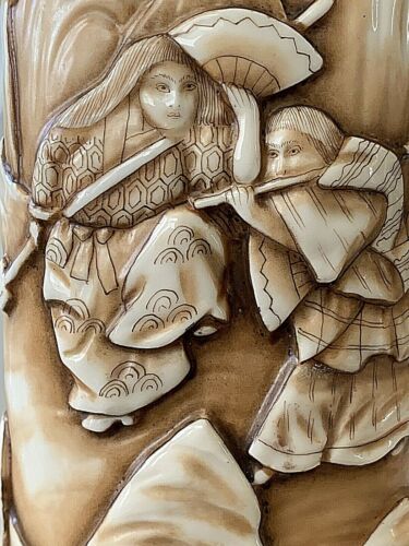 Jarrón figurativo antiguo hecho de porcelana. Nueva York y Rudolstadt. - Imagen 3 de 12