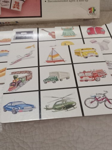 Vtg Preschool Lotto Game Complete 1990 USA American Publishing LIN Toys - 第 4/12 張圖片