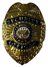 Original Security Enforcement Officer Pin GOLD tone Collectible