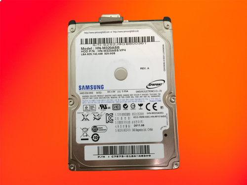Used Micro USB-B 3.0 2.5" 320 GB Storage HDD Samsung HN-M320ABB