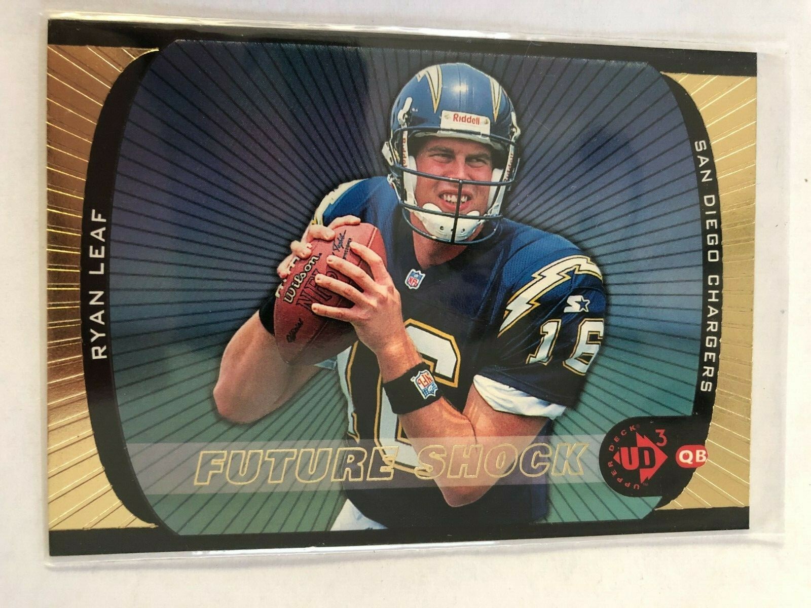 1998 Upper Deck UD3 Future Shock Ryan Leaf #182 Rookie RC Chargers
