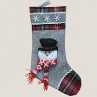 Frosty Weihnachtsstrumpf Nikolausstrumpf 35 Cm Nikolausstiefel Geschenketasche