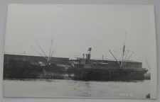 Steamship Steamer JUSTIN real photo postcard RPPC