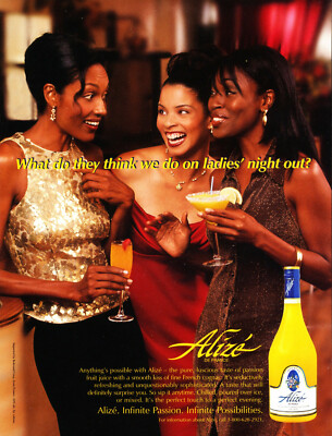 ALIZE ALCOHOL BEVERAGE AD #1 RARE 1997 OUT OF PRINT