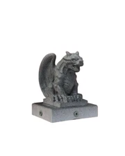 Gargoyle Fence Post Topper | Decorative Outdoor Fence Cap | Garden Gargoyle