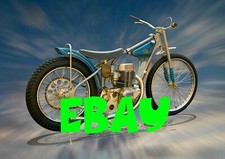 Speedway JAWA Motorcycle Card with envelope - birthday, get well etc