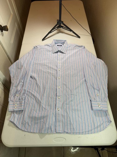 Burberry London Neiman Marcus Shirt Mens 17 L Button Down Casual Dress