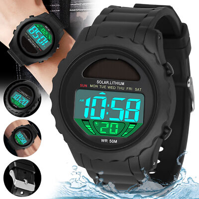 Sportuhr Herrenuhr Digital Wasserdicht Militärische Taktische LED