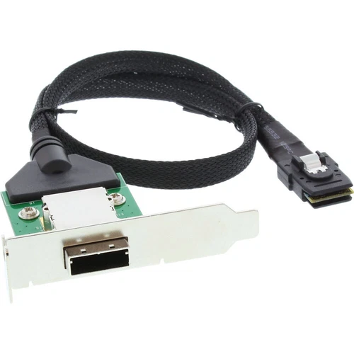 InLine Adattatore SAS su staffa PCI low profile da 26-pin Mini SAS (SFF-8088) es