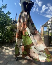 Vintage 60-70  s Toni Todd Flowers Hippie Maxi Skirt