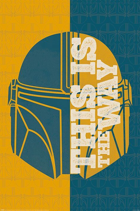 Star Wars Poster The Mandalorian Half/Half Maxi 61x91.5cm