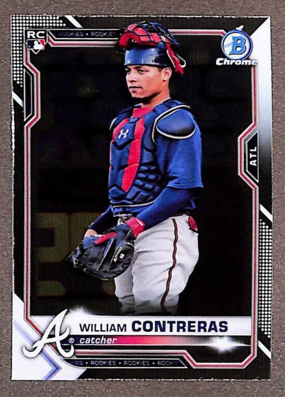 2021 Bowman Chrome #38 William Contreras Rookie RC - Atlanta Braves