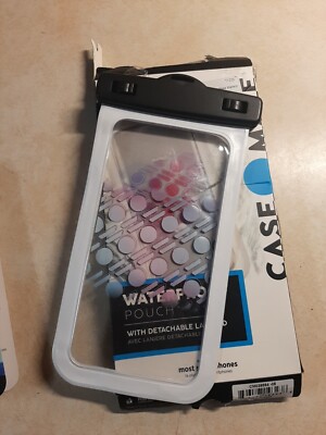 Case-Mate Waterproof Pouch w/Detachable Lanyard-For Most Smartphones