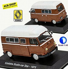 Renault Estafette Studio-car Star 1975 Camping Cars Wohnmobil braun brun 1:43